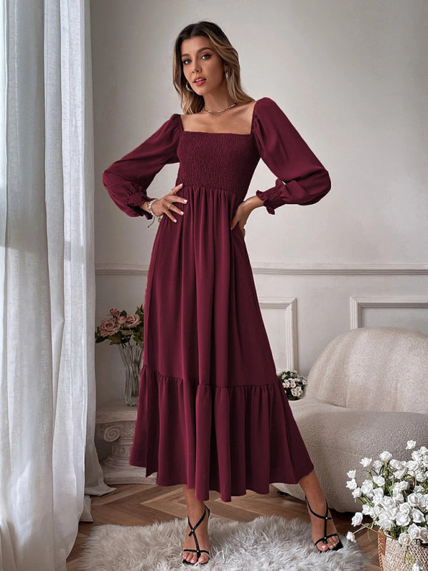 Levoire | Muoti Hollow Extérieur Épaule Robe Tricot à Manches Longues Vinkurv