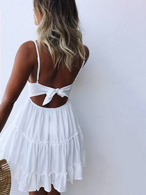 Levoire | Nouvelle robe de patchwork sexy en dentelle de vacances quotidienne