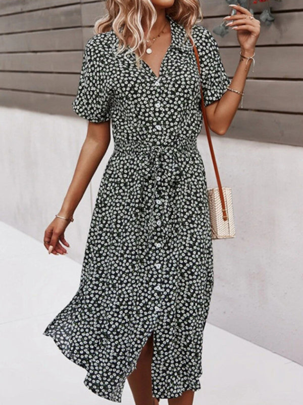 Levoire | Délicieuse robe de printemps et d'été de style resort avec grand imprimé