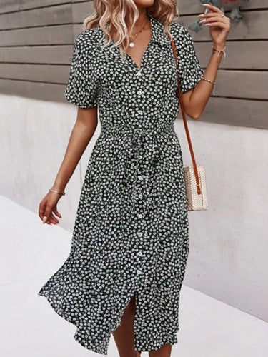 Levoire | Délicieuse robe de printemps et d'été de style resort avec grand imprimé