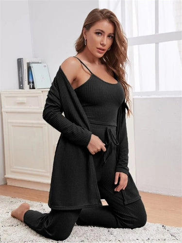 Levoire | Vêtements de lounge pour femmes Pulls puissants Robe longue trois pièces