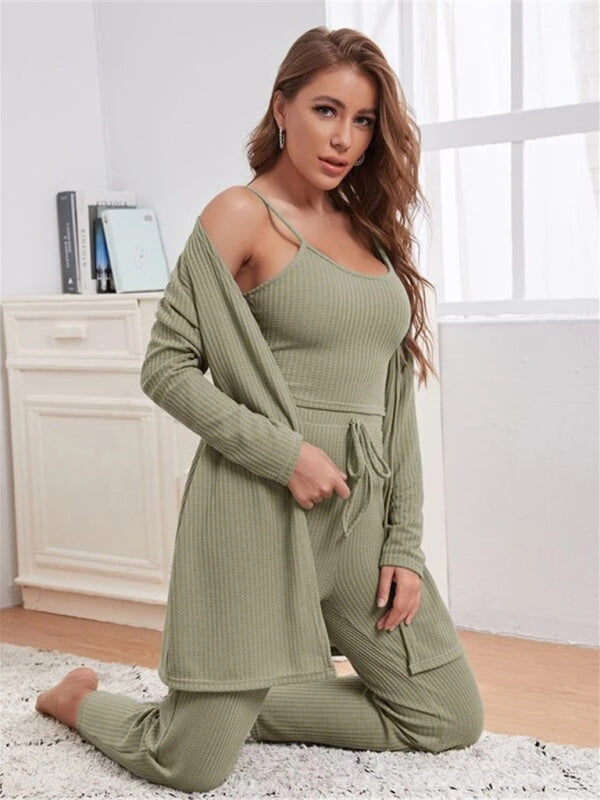 Levoire | Vêtements de lounge pour femmes Pulls puissants Robe longue trois pièces