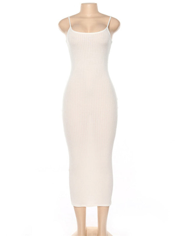 Levoire | Robe sexy à dos ouvert en contraste coloré pour femme