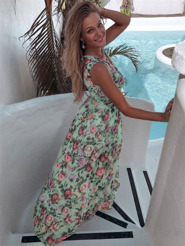 Levoire | Robe maxi avec décolleté froncé