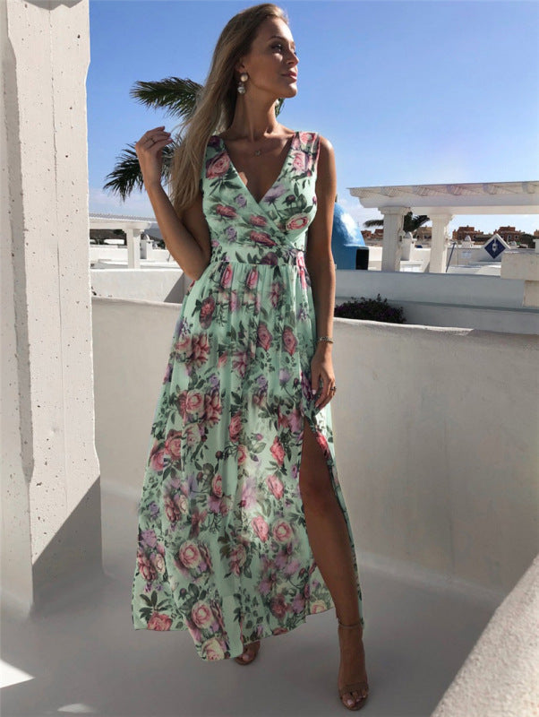 Levoire | Robe maxi avec décolleté froncé
