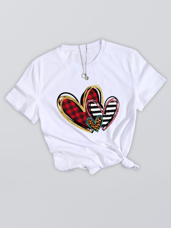 Levoire | Femme T-shirt à Manches Courtes Imprimé Graphique Blanc