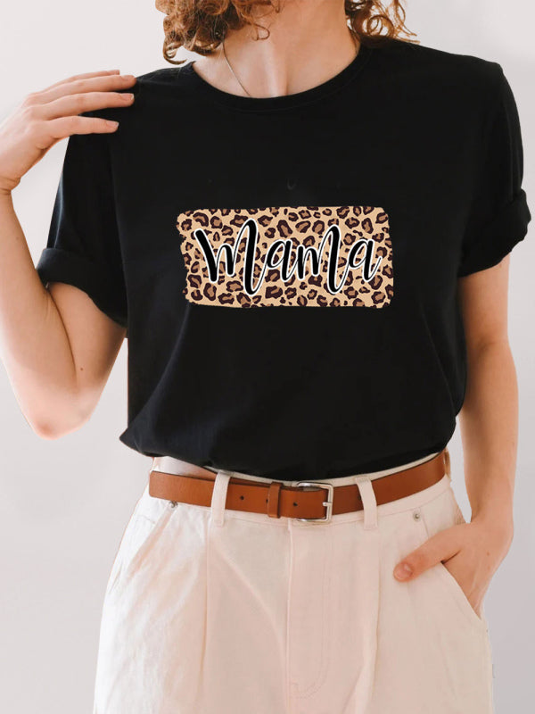 Levoire | T-shirt graphique Mama motif léopard Must