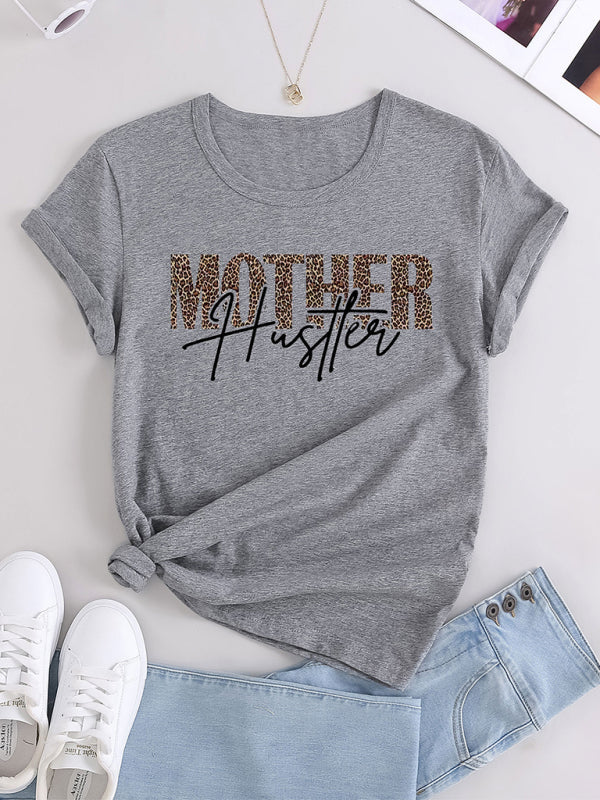 Levoire | "Mor Hustler T-shirt Imprimée Lâche" Gris