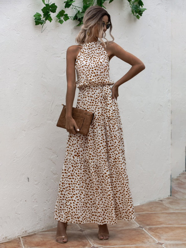 Levoire | Nouvelle robe nœud dos nu à pois Crème