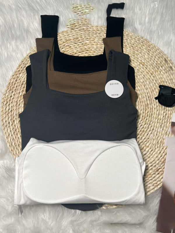 Levoire | Vêtement unicolore d'intérieur et d'extérieur Slim-Fit irrégulier beau dos Top