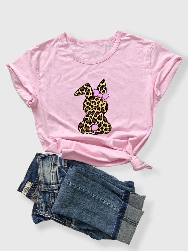 Levoire | T-shirt à col rond léopard Hase Süppy Rosa