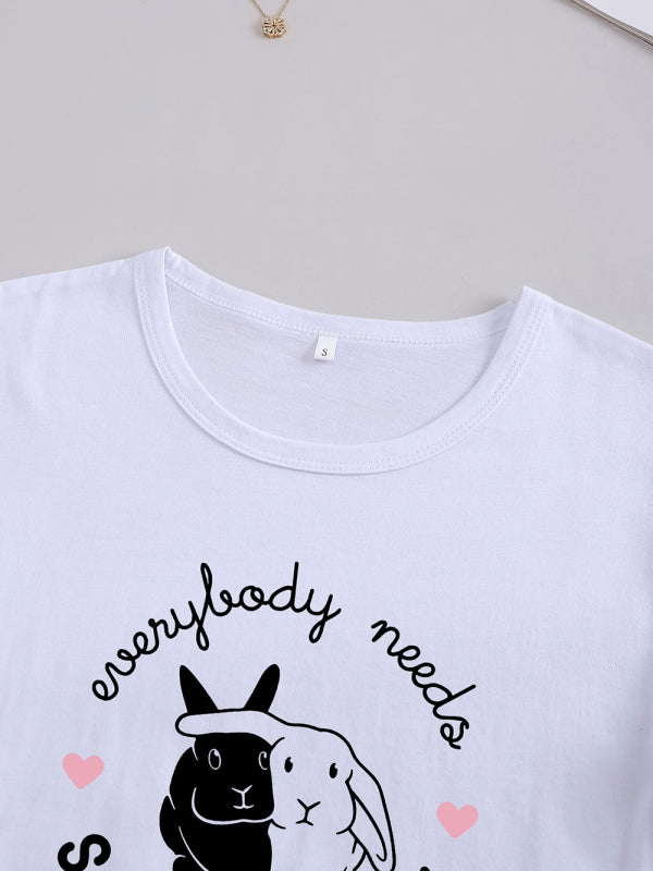 Levoire | Pupun Print Loisirs T-shirt Col Rond