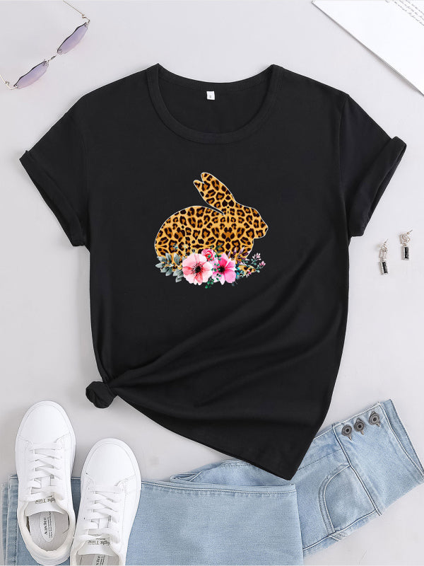 Levoire | Femmes T-shirt Léoparden Fleurs Must