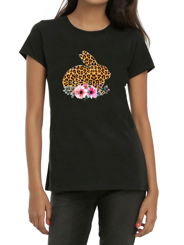 Levoire | Femmes T-shirt Léoparden Fleurs