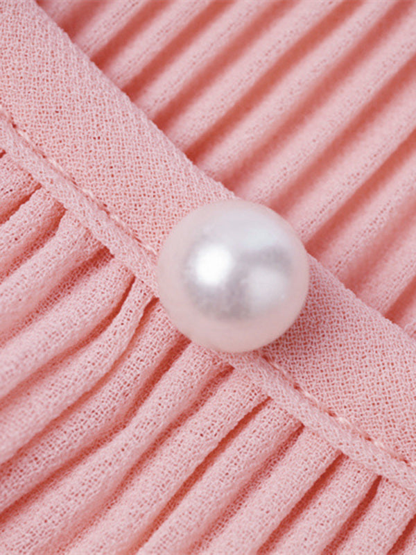 Levoire | Femmes Nouveau Chiffon Tombant Perles Top