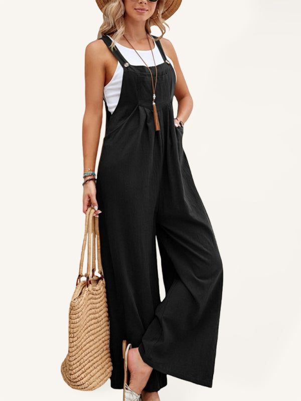 Levoire | Femme Overall De Loisirs Uni Noir