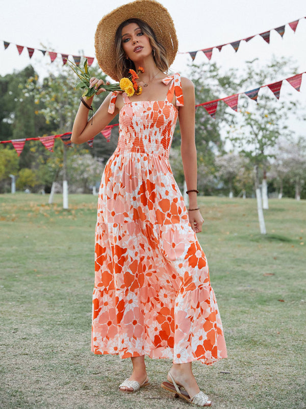 Levoire | Femme Sling Fleurs Resort Long Robe