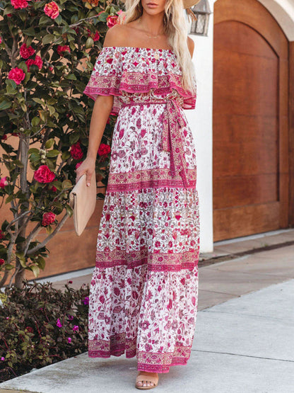 Levoire | Robe maxi à fleurs épaules nues Styl 6