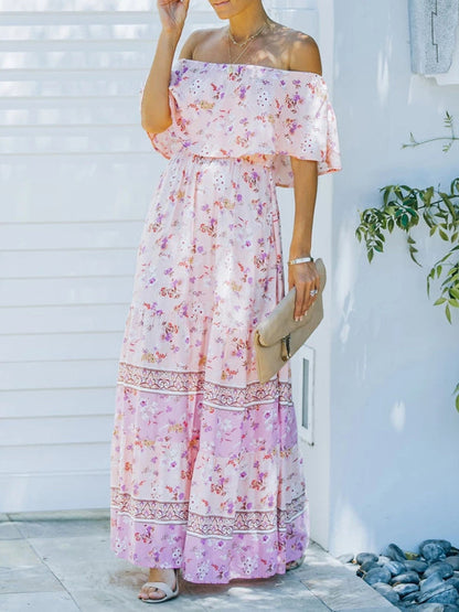 Levoire | Robe maxi à fleurs épaules nues Styles 5