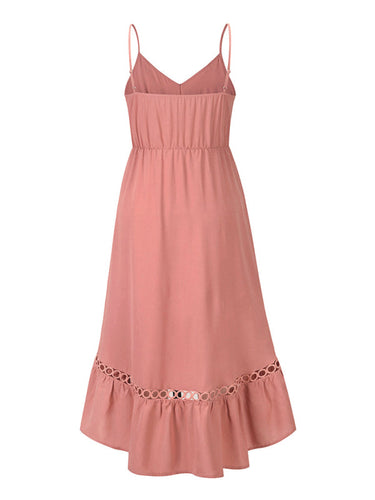 Levoire | Femme Tissé Sexy Irrégulier Mi-Longue Robe à Un Épaule
