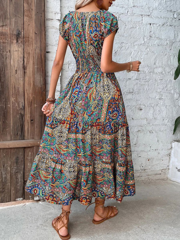 Levoire | Robe bohème taille haute mode tempérament d'été