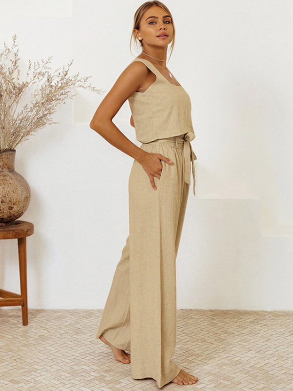 Levoire | Nouvelle Robe Femme Sans Manches Pantalon Lâche Tendance Mode