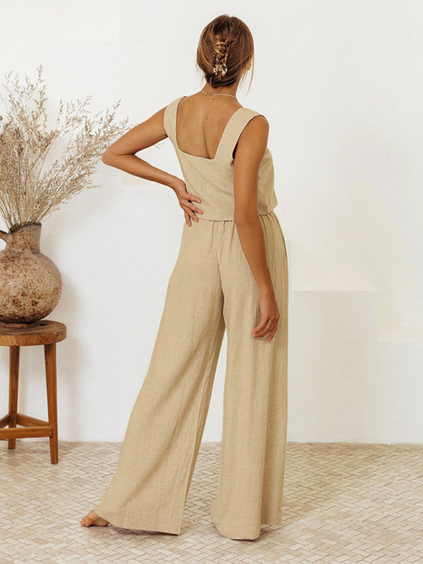 Levoire | Nouvelle Robe Femme Sans Manches Pantalon Lâche Tendance Mode