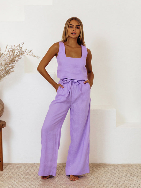 Levoire | Nouvelle Robe Femme Sans Manches Pantalon Lâche Tendance Mode