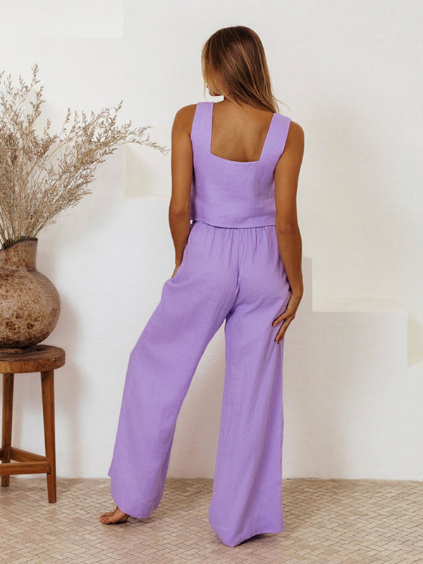 Levoire | Nouvelle Robe Femme Sans Manches Pantalon Lâche Tendance Mode