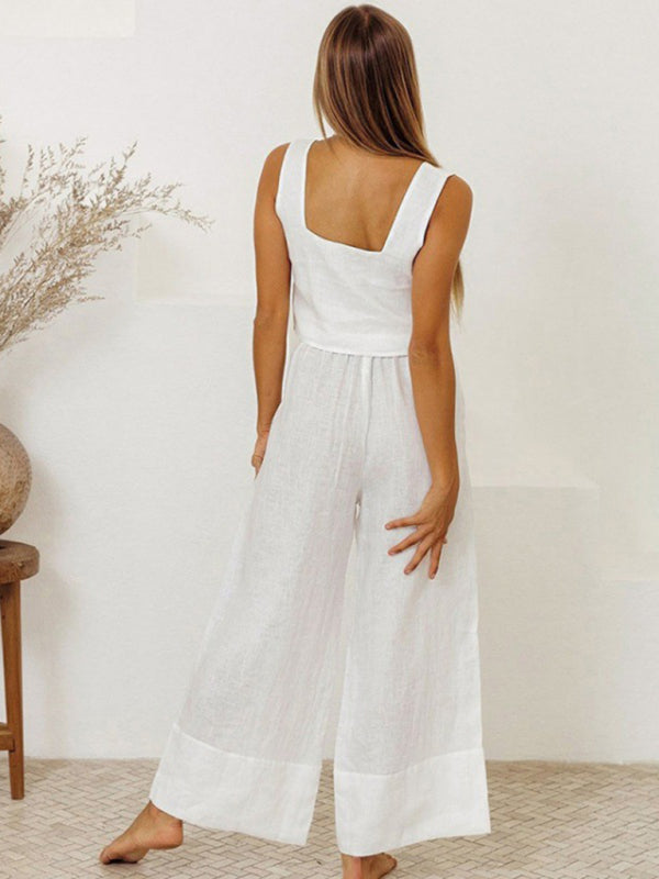 Levoire | Nouvelle Robe Femme Sans Manches Pantalon Lâche Tendance Mode