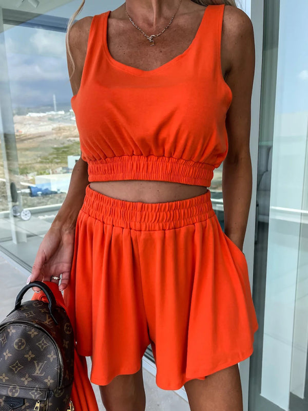 Levoire | Nouveau costume décontracté trois pièces INS vacances shorts amples pour femmes ensemble