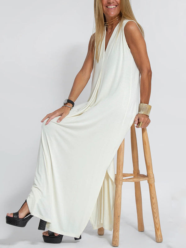 Levoire | Nouvelle robe unie à décolleté en V Blanc