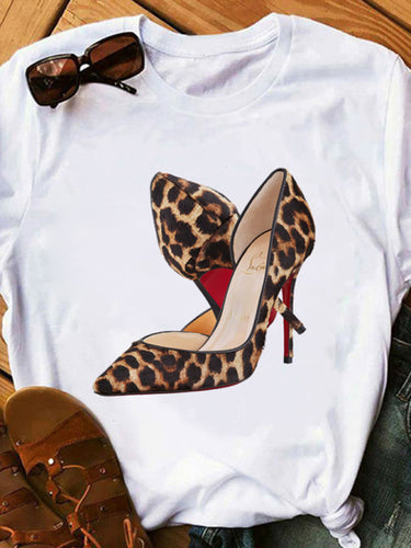 Levoire | t-shirt à rayures léopard sexy Leppe col rond T-shirt sans manches haut pour femmes