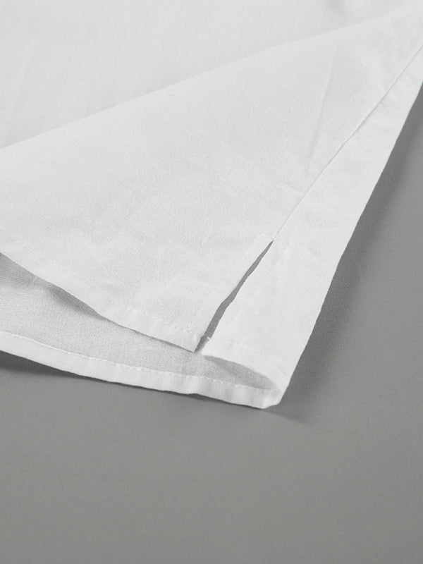 Levoire | Nouvelle robe décontractée à manches longues chemise à contraste short ensemble deux pièces