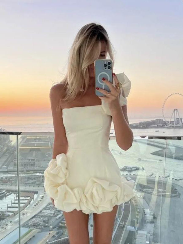 Levoire | Mini-robe asymétrique Blanc