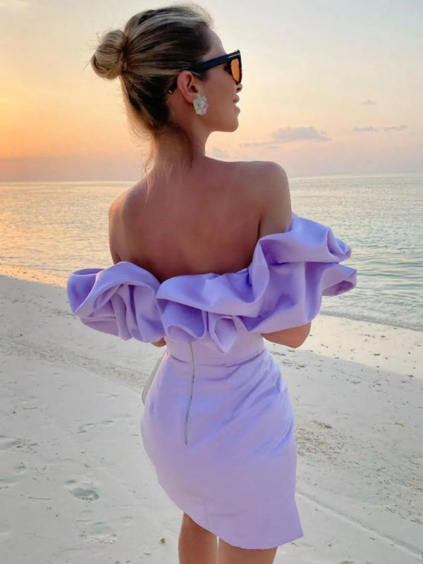 Levoire | Robe à volants satin