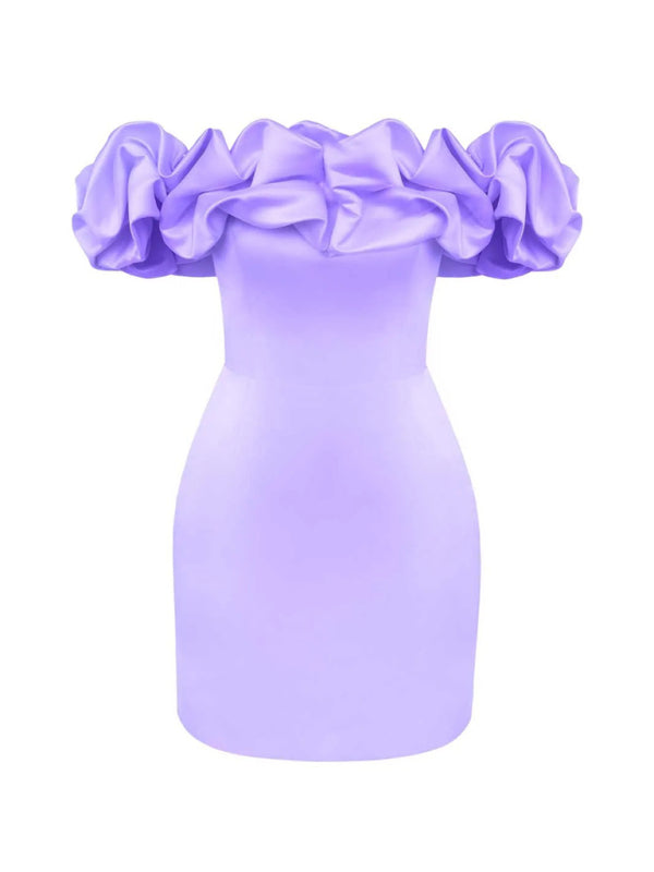 Levoire | Robe satin volants