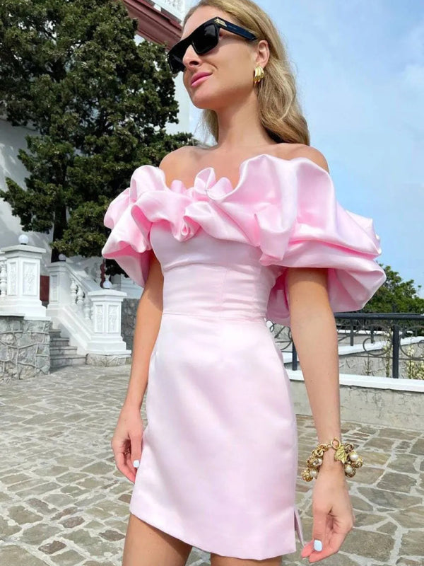 Levoire | Robe à volants satin