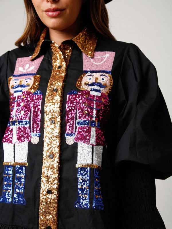 Levoire | Couleur contrastante Robe de soirée longue à manches réversibles Paillettes