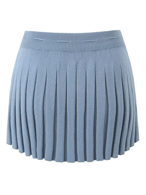 Levoire | Pour Femmes Nouvelle Veste Longue à Manches Inversée + Sangles Coordonnées par Couleur + Jupe Plissée