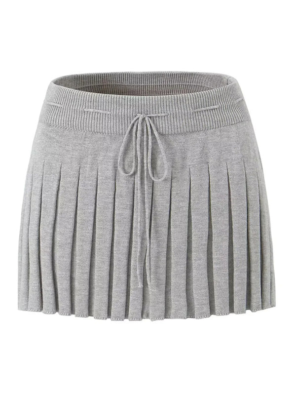Levoire | Pour Femmes Nouvelle Veste Longue à Manches Inversée + Sangles Coordonnées par Couleur + Jupe Plissée