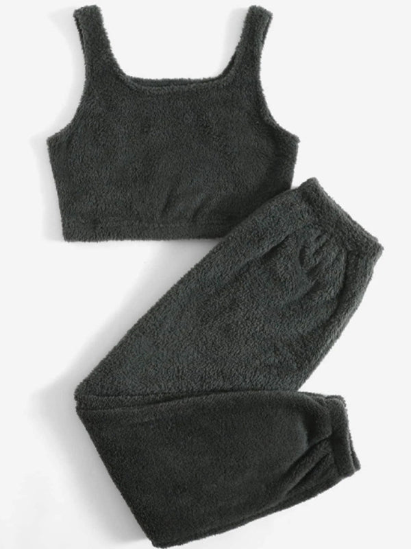 Levoire | Pantalon en peluche à deux pièces pour la maison Musta