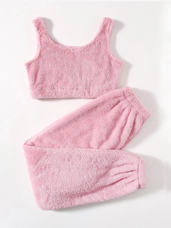 Levoire | Pantalon en peluche à deux pièces pour la maison Rosa