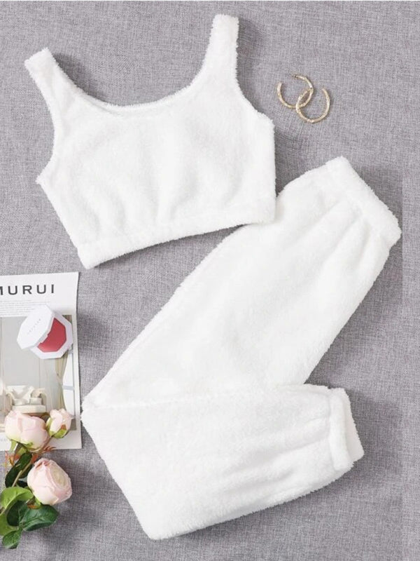 Levoire | Pantalon en peluche à deux pièces pour la maison