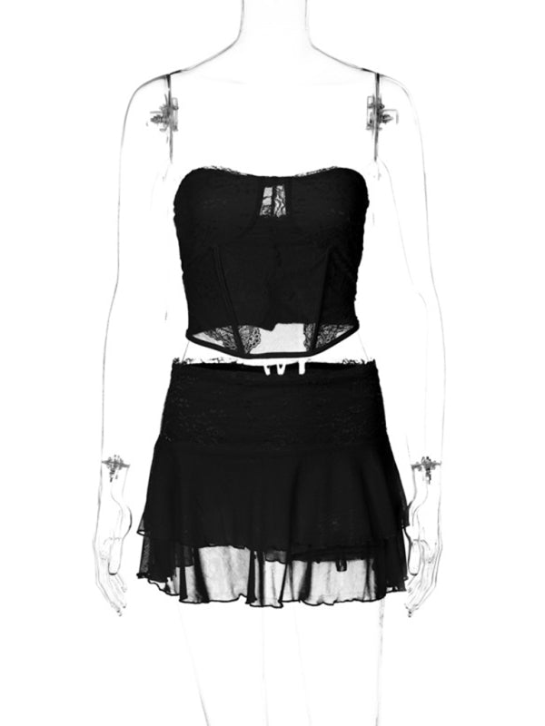 Levoire | Femme Sexy Collage Transparent Soutien-Gorge Pantalon Robe