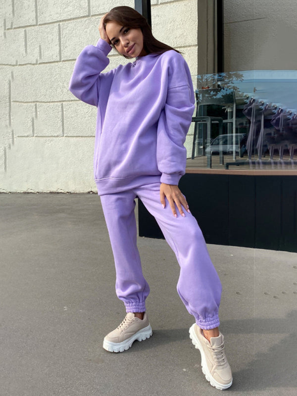 Levoire | Sweat à capuche pour femmes en deux parties Violetti