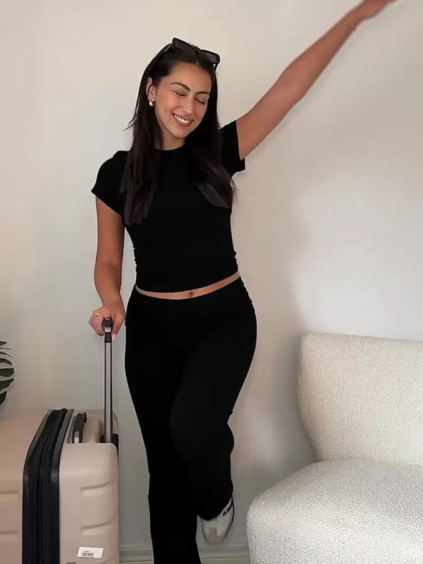 Levoire | Nouvelle femme haute qualité mode style Hong Kong rétro chic robe deux pièces hiilenmustaa