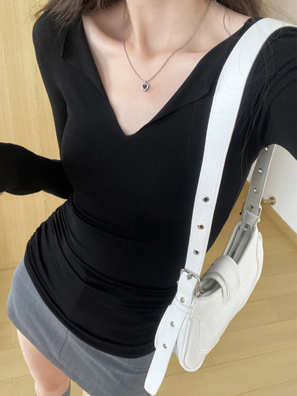 Levoire | Femme à col en V haut tricoté sans manches ajusté