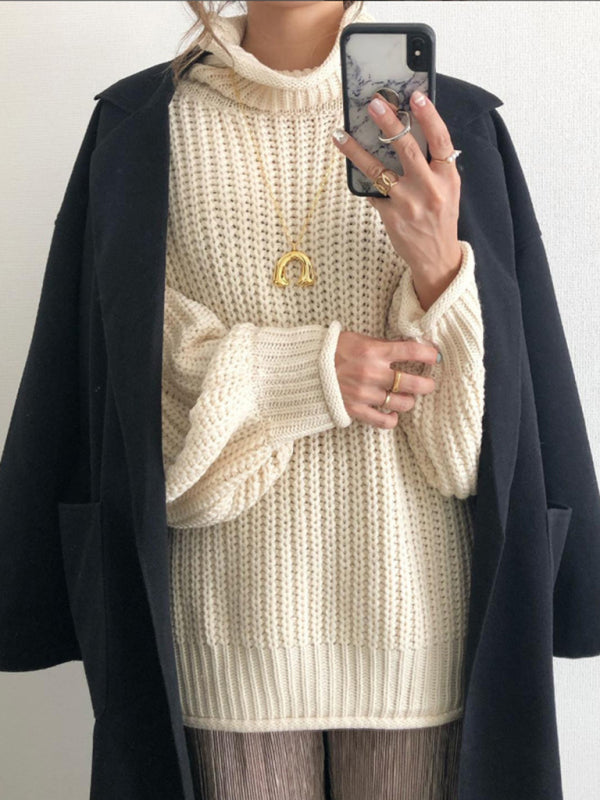 Levoire | Femmes décontractées lâches fluffy coton Cracker kaki TAILLE GRATUITE