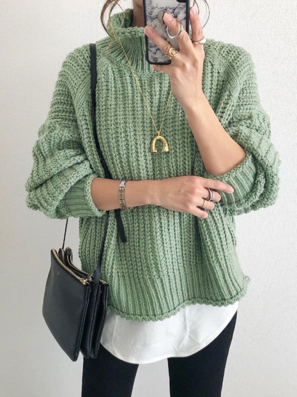 Levoire | Femmes décontractées lâches fluffy coton Vert TAILLE GRATUITE
